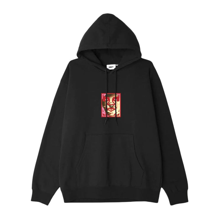 OBEY Double Face Premium Fleece Hoodie Black 112843150-BLK