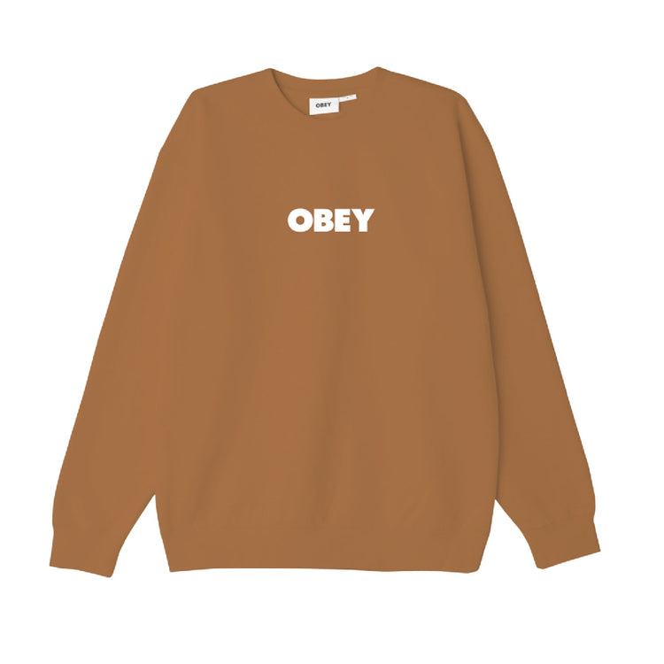 OBEY Bold Crew Premium Fleece Sweat Brown 112863125-BRS