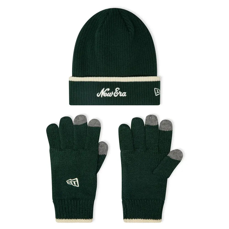 NEW ERA Green E-Touch Gloves And Beanie Set 13745811