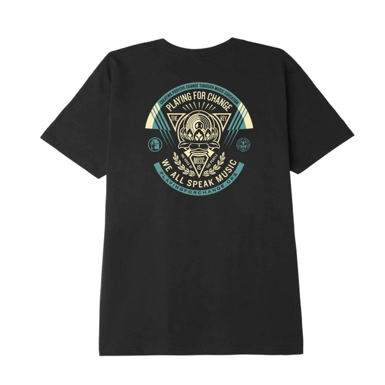 OBEY Playing For Change Classic T-Shirt Black 165263298-BLK