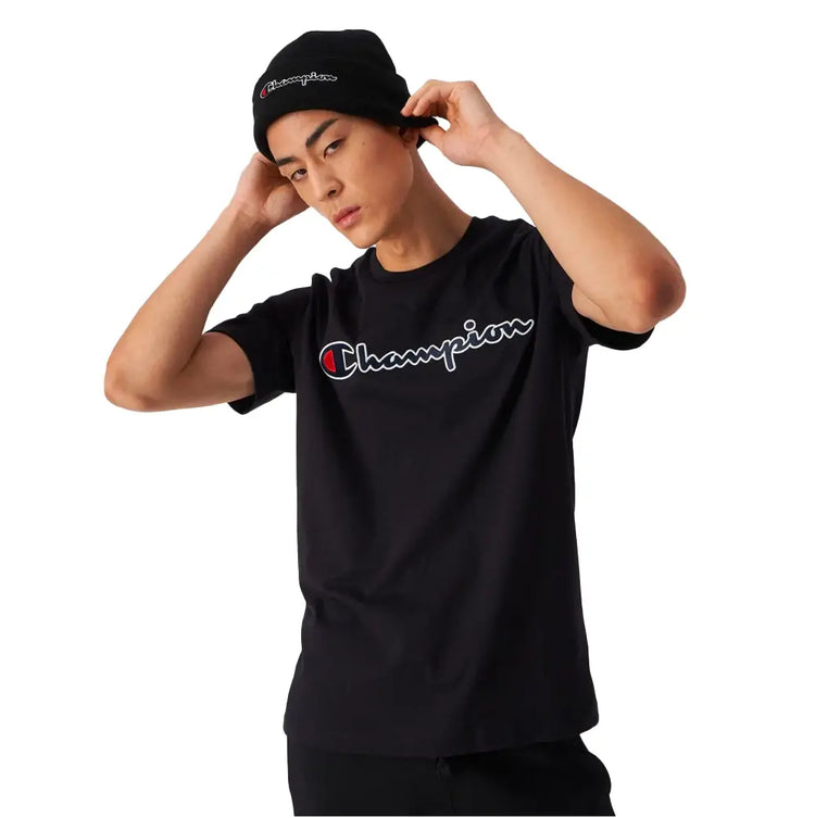 CHAMPION Crewneck T-Shirt Black 218007-KK001