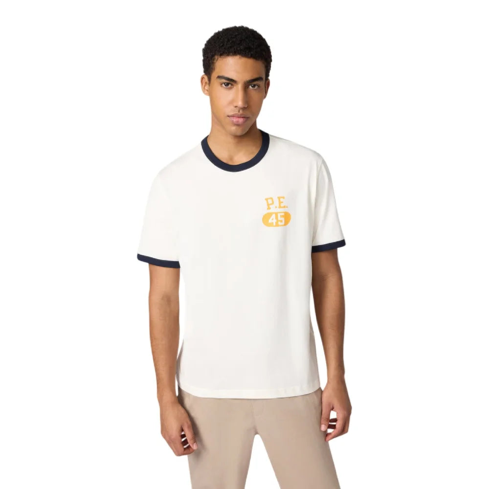 Ringer T-Shirt Cream Black - Urban Jungle