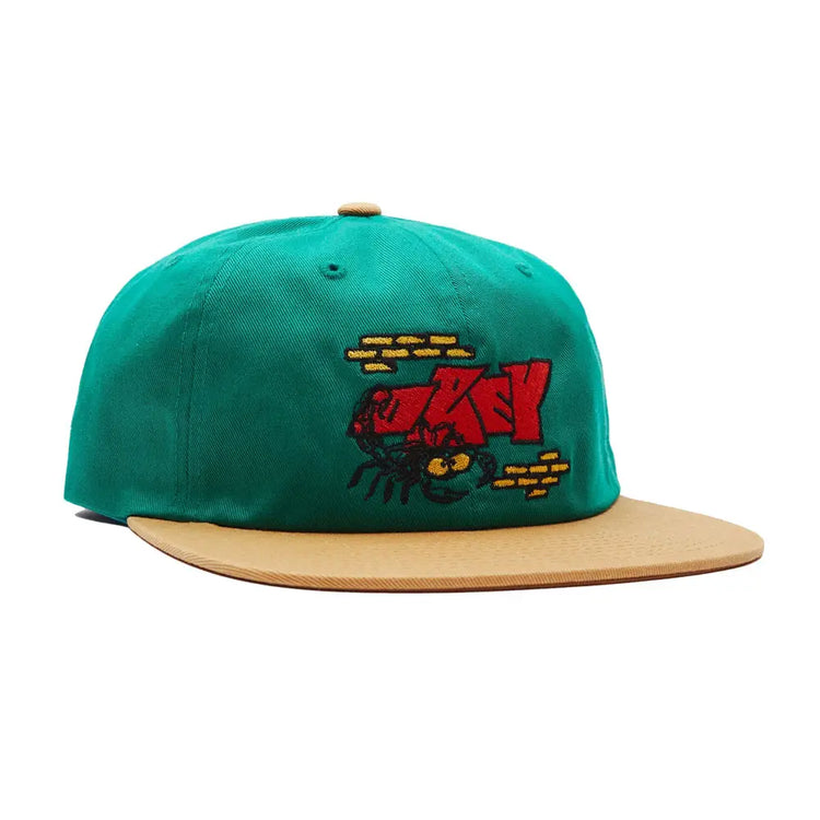 OBEY Scorpion 6 Panel Strapback Cap Black 22421MA000013-BLK