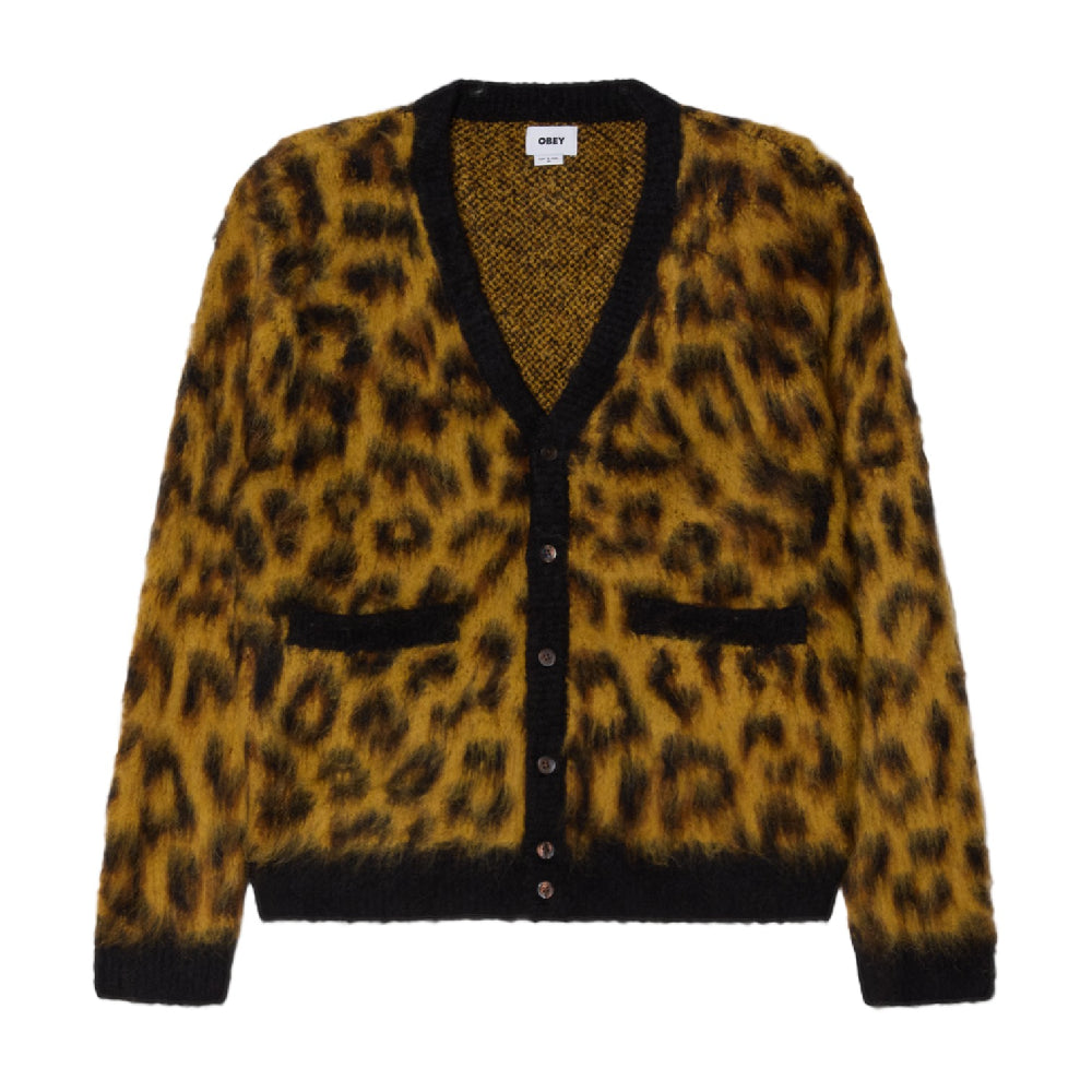 OBEY Patron Cardigan Leopard 22MC0000689-LEO