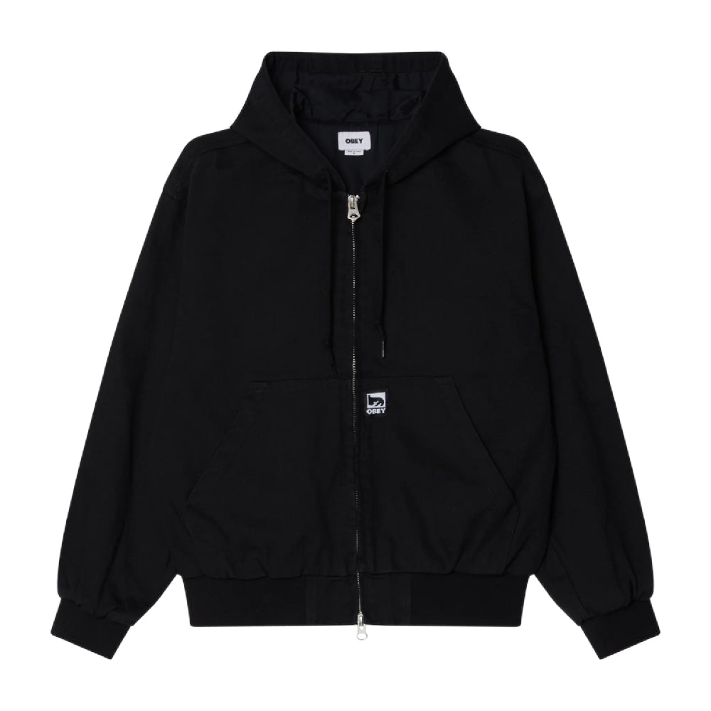 OBEY Glen Zip Up Jacket Black 22MC0001495-BLK