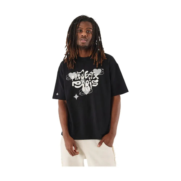 PXP - PROJECT X PARIS Oversized Y2K T-shirt Black 2510184-BK
