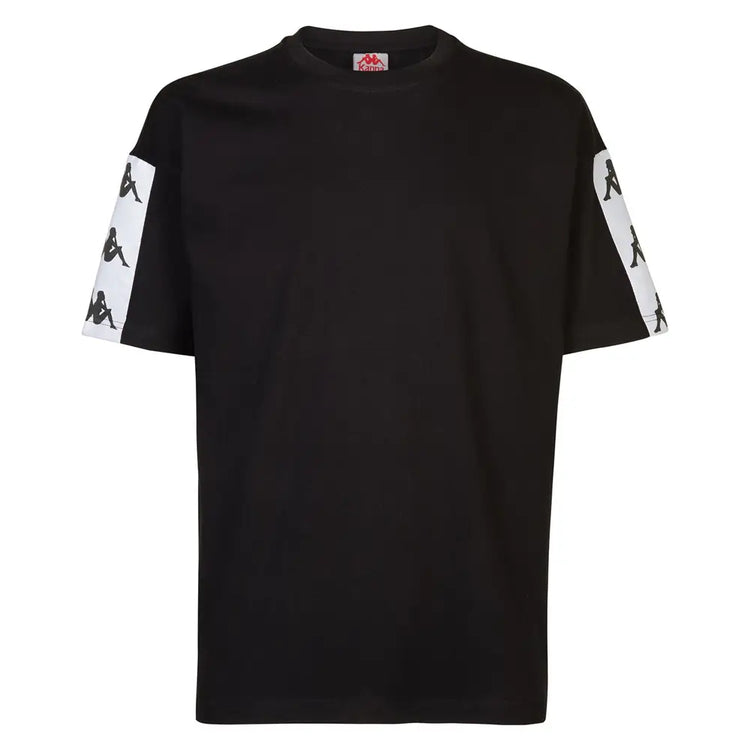 KAPPA 222 Banda 10 Cozy T-Shirt Black 304TIJ0-BY7