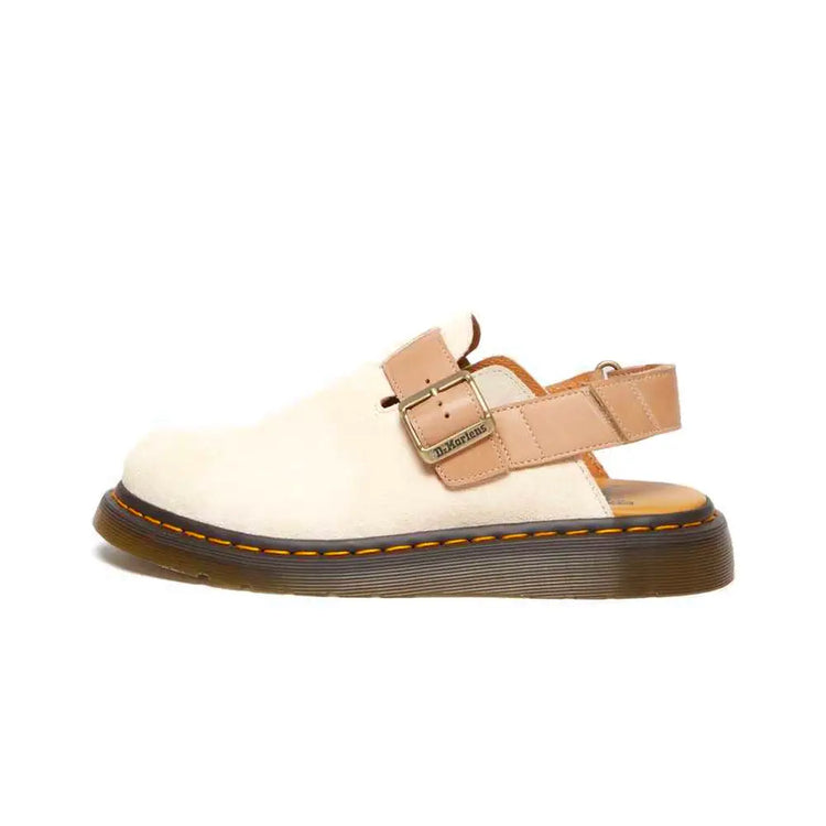 DR MARTENS Jorge Ii Suede & Leather Slingback Mules 30762297