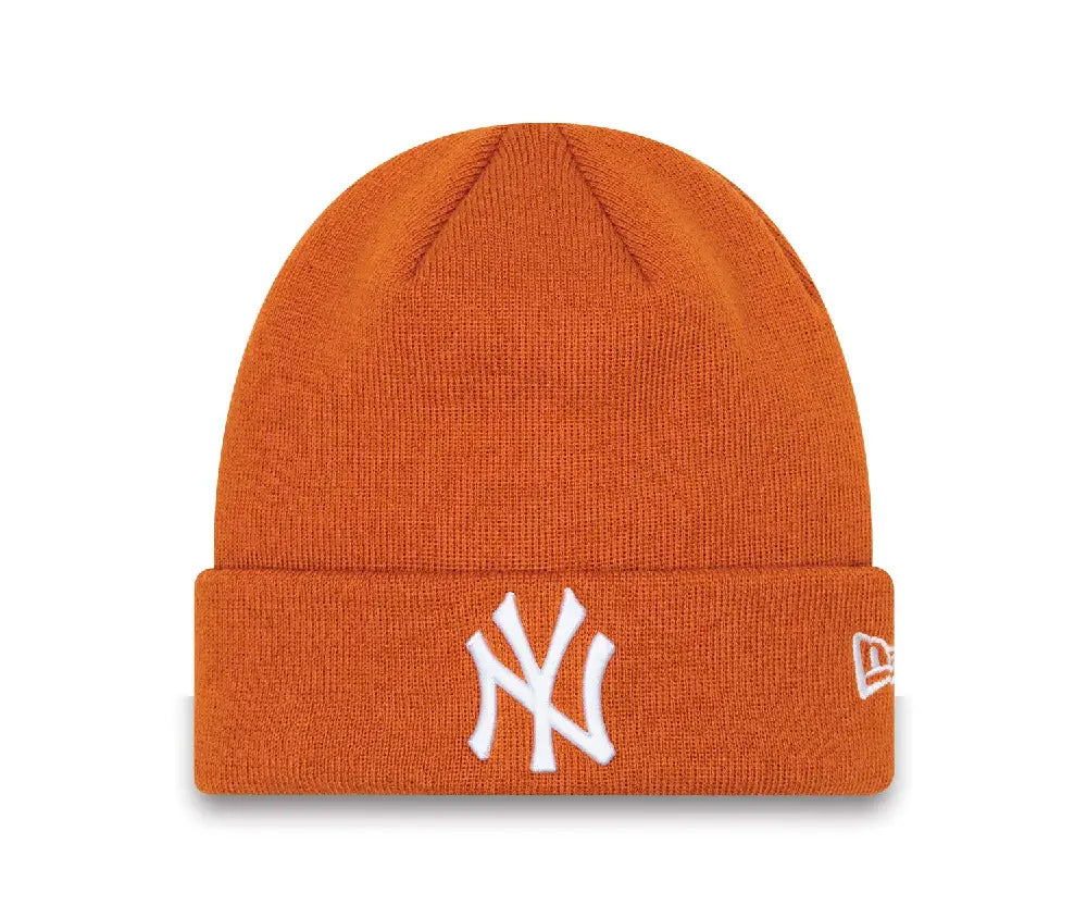 NEW ERA New York Yankees League Essentials Orange Beanie Hat 60292611
