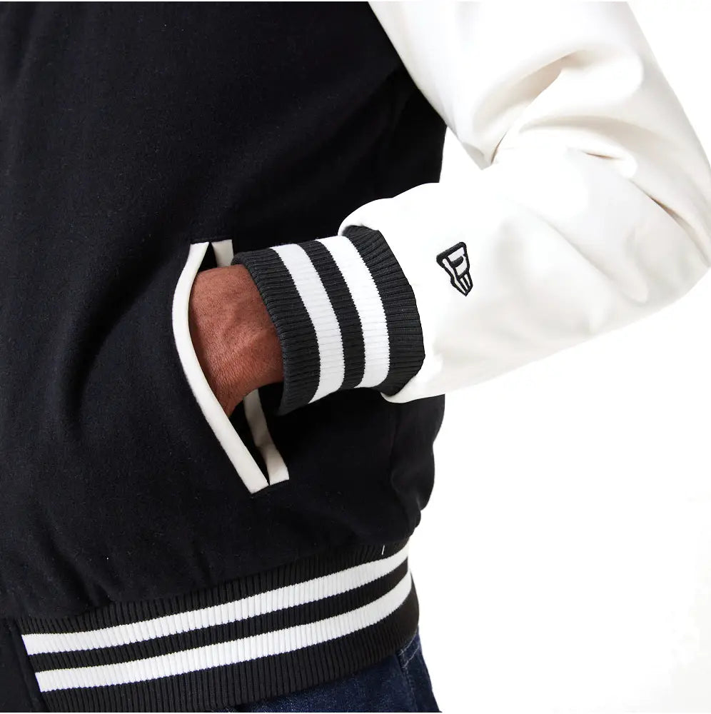 NEW ERA MLB Detroit TigersWordmark Varsity Jacket Black 60301349