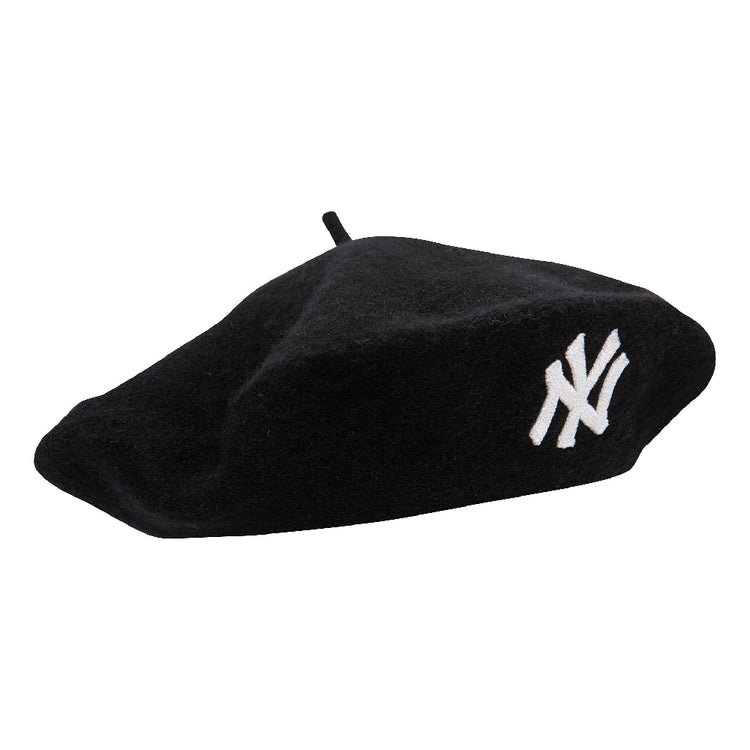 NEW ERA New York Yankees Womans Wool Black Beret 60565469
