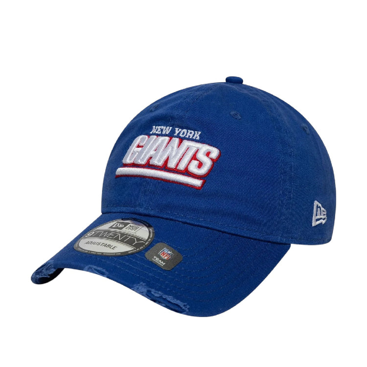 NEW ERA New York Giants NFL Washed Distressed Blue 9TWENTY Adjustable Cap 60667581