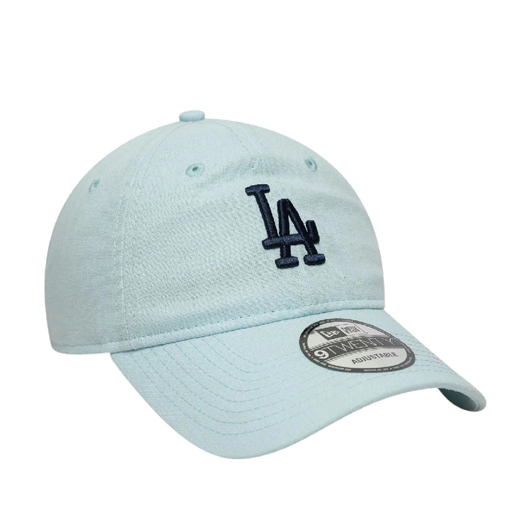NEW ERA LA Dodgers MLB Linen Pastel Blue 9TWENTY Adjustable Cap 60667617