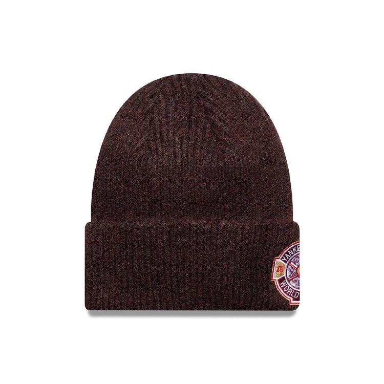NEW ERA New York Yankees MLB World Series Dark Red Cuff Knit Beanie Hat 60691199