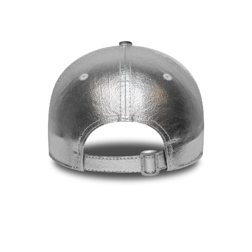 NEW ERA New York Yankees Womens MLB Metallic Silver 9FORTY Adjustable Cap 60758957