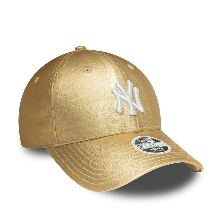 NEW ERA New York Yankees Womens MLB Metallic Gold 9FORTY Adjustable Cap 60758958
