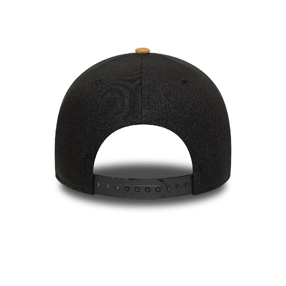 NEW ERA New York Yankees MLB Suede Visor Black 9FORTY E-Frame Adjustable Cap 60759008