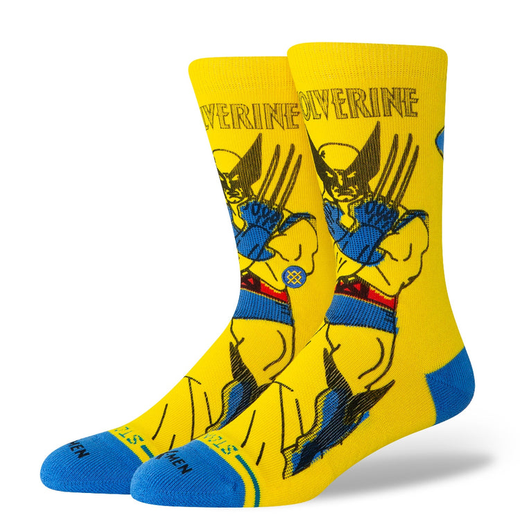 STANCE Wolverine Kids Crew Socks Yelllow 62KS0000137-M-YEL
