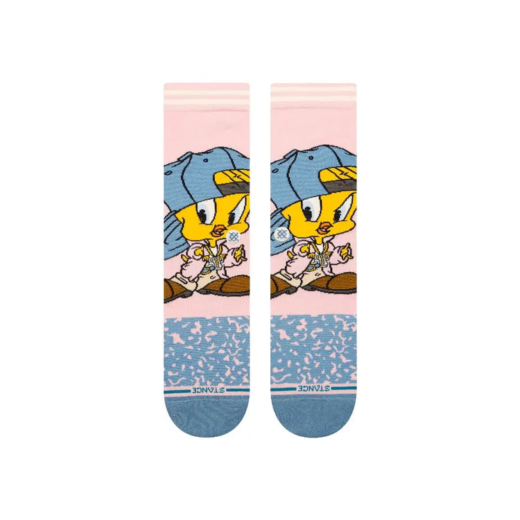 STANCE Tweety Crew Socks 62US0000571-LT-PNK
