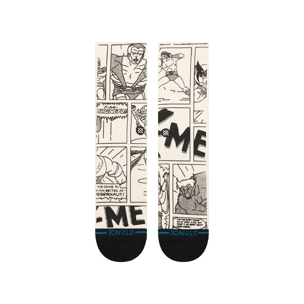 STANCE Good Vs Bad Crew Socks Black White 62US0000763-M-BLW