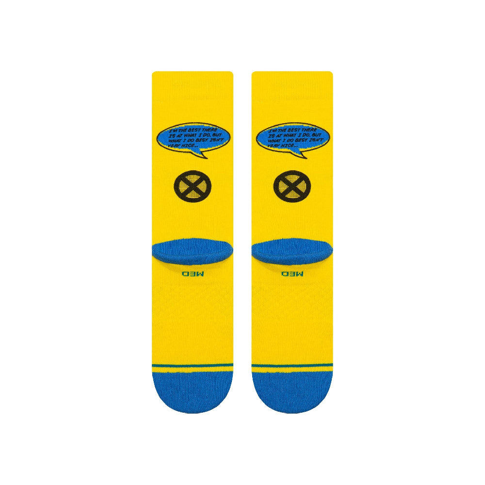 STANCE Wolverine Crew Socks Yellow 62US0000765-M-YEL