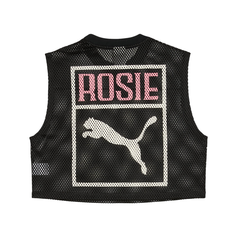 PUMA Puma x Rosié Relaxed Mesh T-Shirt Black 633804-01