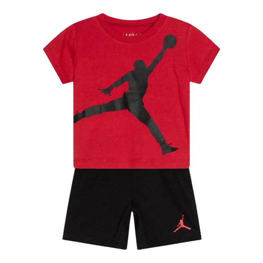 JORDAN Jumbo Jumpman T-Shirt/Short Set Red Black 65C138-023