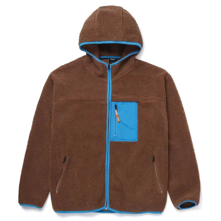 HUF Fort Point Sherpa Jacket Brown 71521MC000002-DSBRN