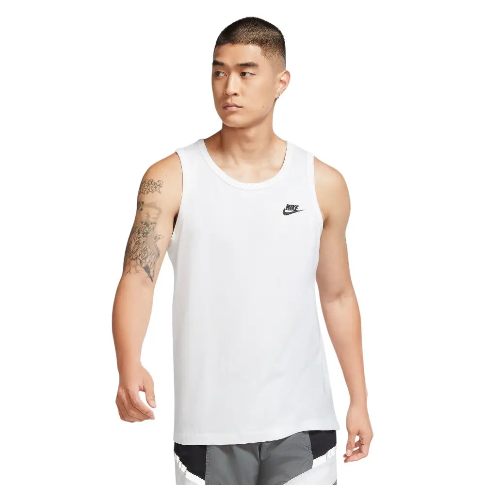 NIKE Sportswear Club Tank Top White BQ1260-100