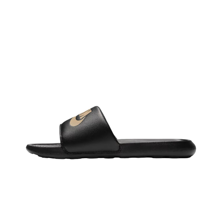 NIKE Victori One Slide Black Metallic Gold CN9675-006
