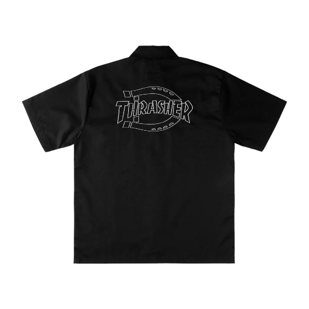 Thrasher X Dickies Work Shirt Black - Urban Jungle
