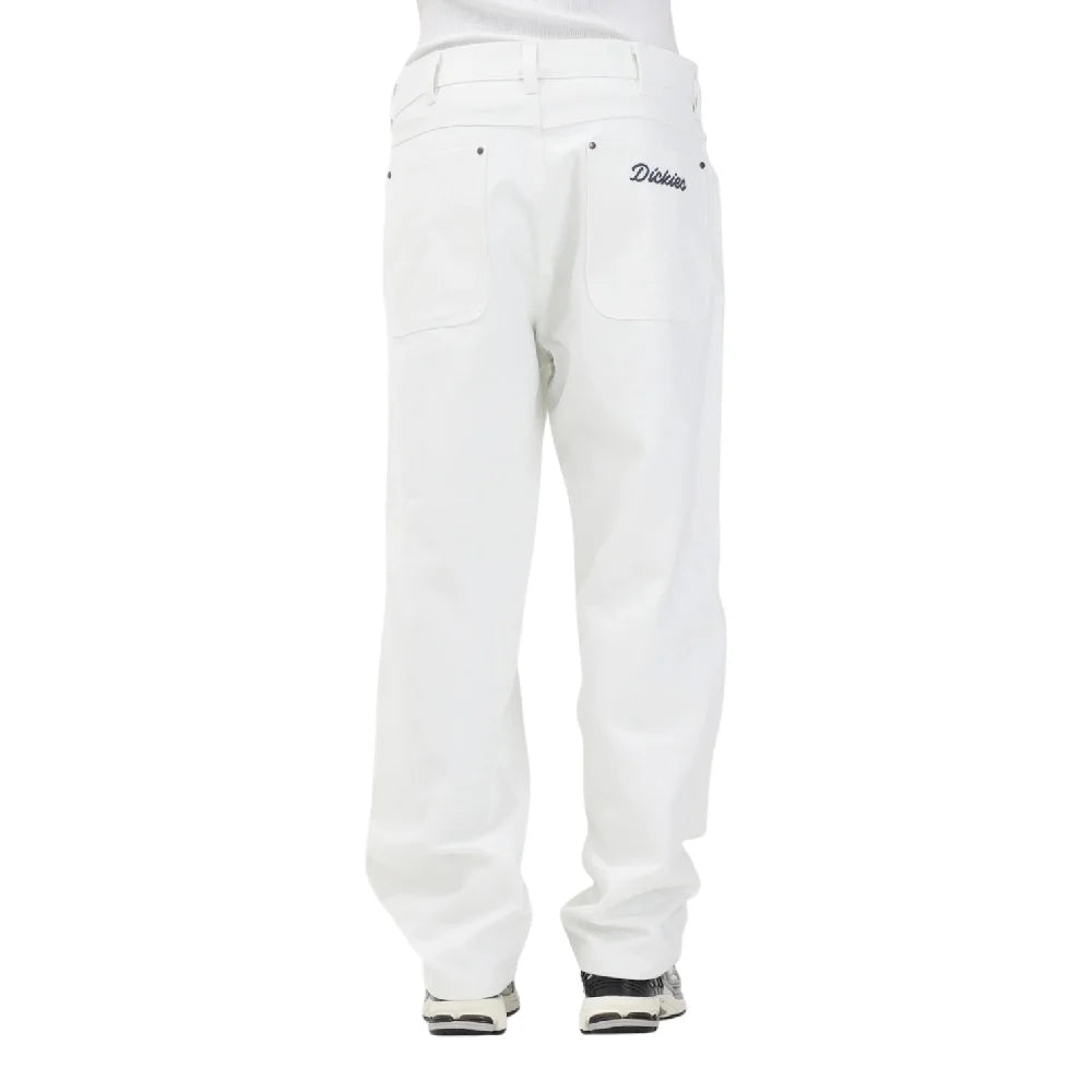 Wellsville Loose Tapered Twill Pant White - Urban Jungle