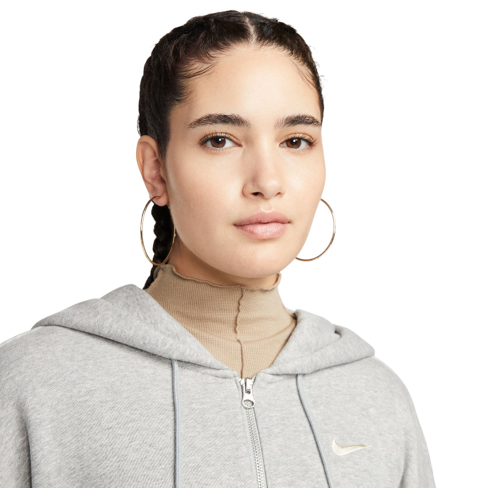 NIKE Sportswear Phoenix Fleece Oversized Full-Zip Hoodie Grey DQ5758-063