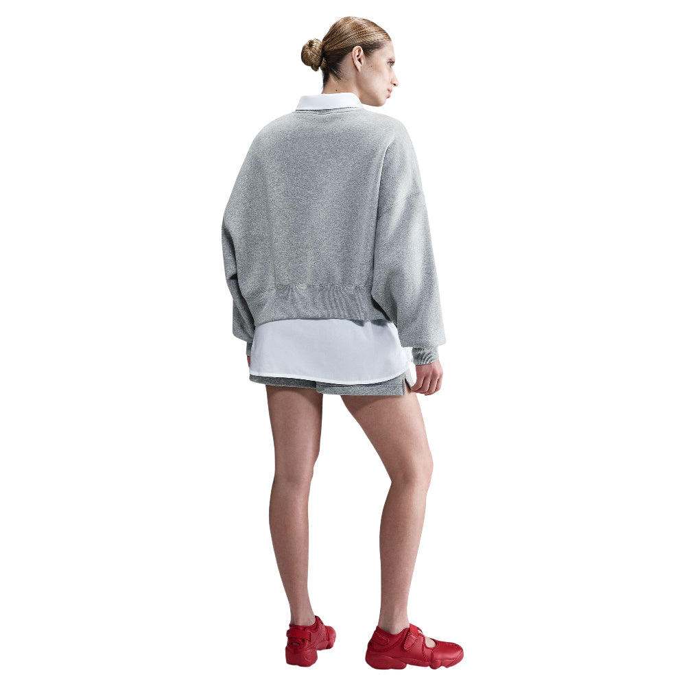 NIKE Sportswear Phoenix Fleece Over-Oversized Crew-Neck Sweatshirt Grey DQ5761-063