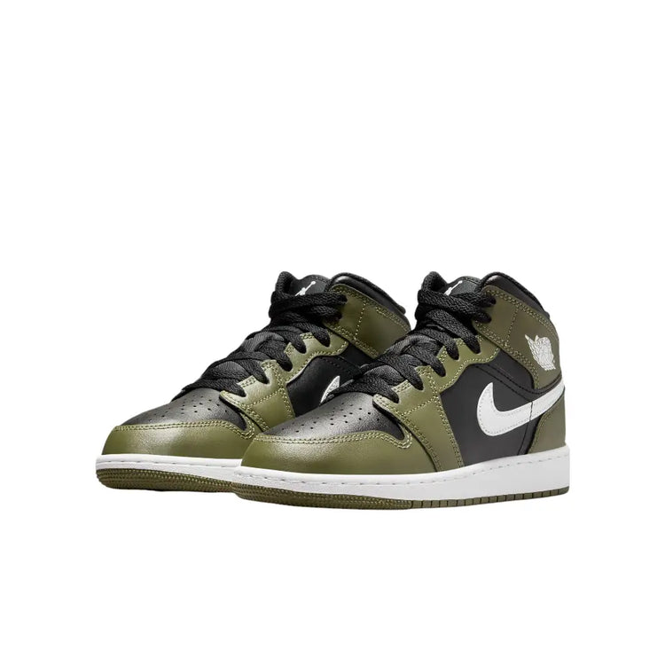 JORDAN Air Jordan 1 Mid Medium Olive (GS) DQ8423-092