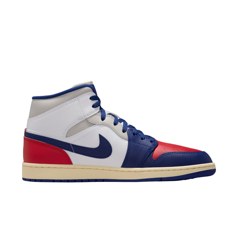 JORDAN Air Jordan 1 Mid White Blue Red Sneakers  DQ8426-102