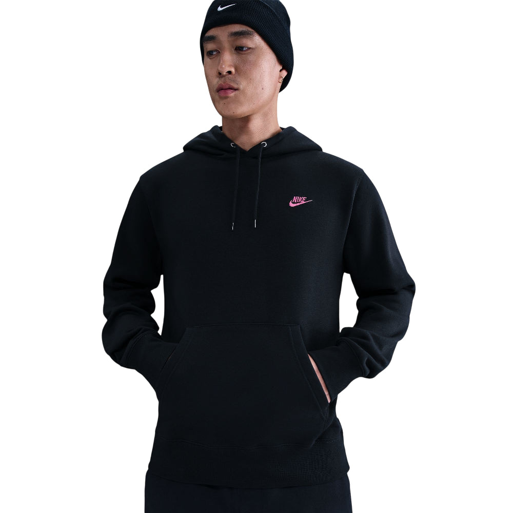 NIKE Club Pullover Fleece Hoodie Black FN3859-011
