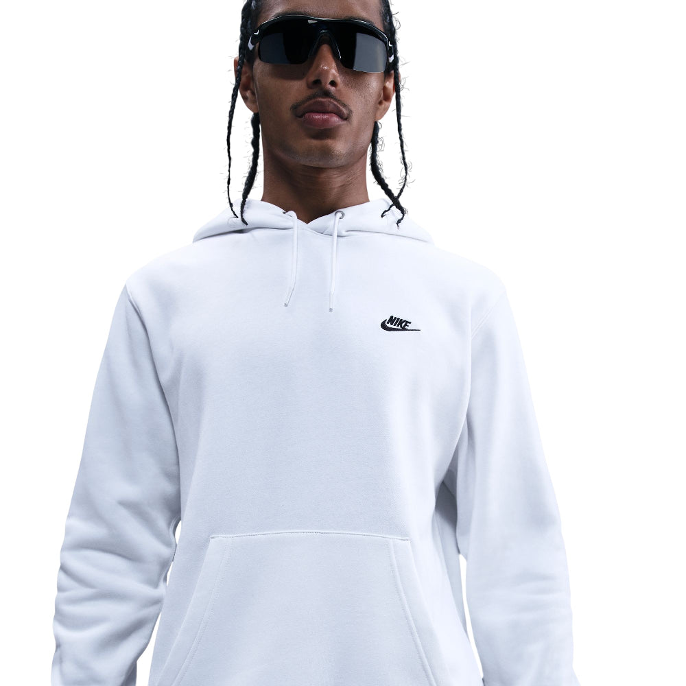NIKE Club Pullover Fleece Hoodie White FN3859-100