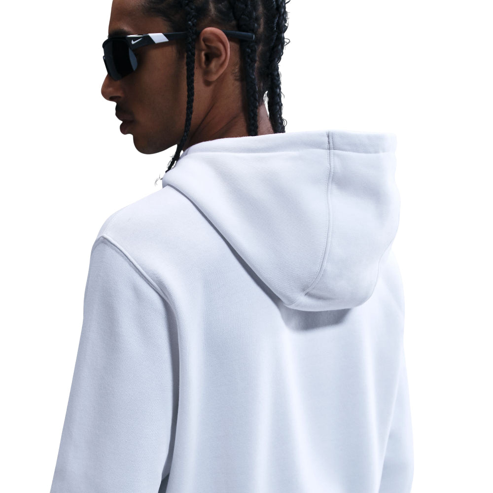 NIKE Club Pullover Fleece Hoodie White FN3859-100