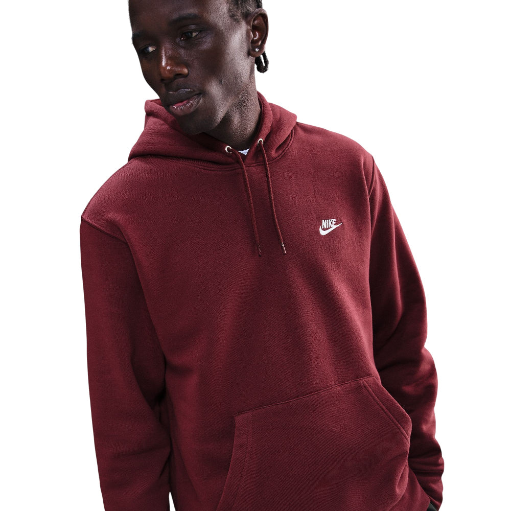 NIKE Club Pullover Fleece Hoodie Red FN3859-619