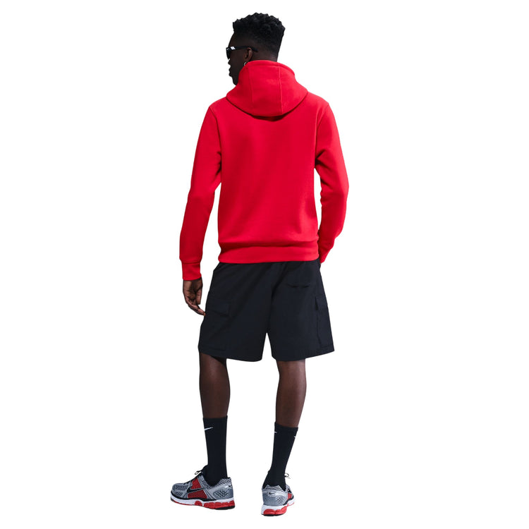 NIKE Club Pullover Fleece Hoodie Red FN3859-657