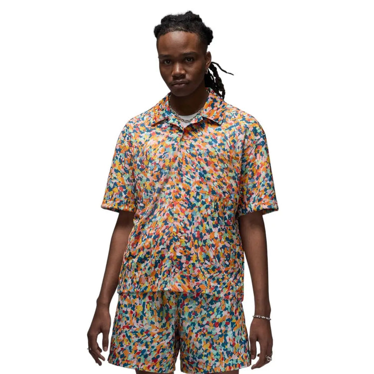 JORDAN Essentials Poolside Allover Print Shirt FN4641-622