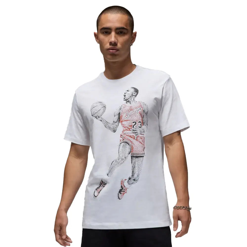 Jumpman Dot T-Shirt White - Urban Jungle