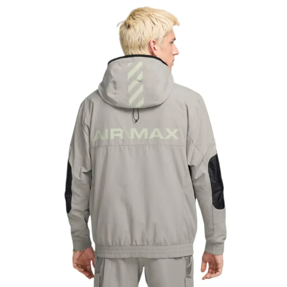 【NIKE】Air Max Woven Jacket NIKE AIR MAX WOVEN JACKET HOODED BLACK FULL ZIP LOGO NEW