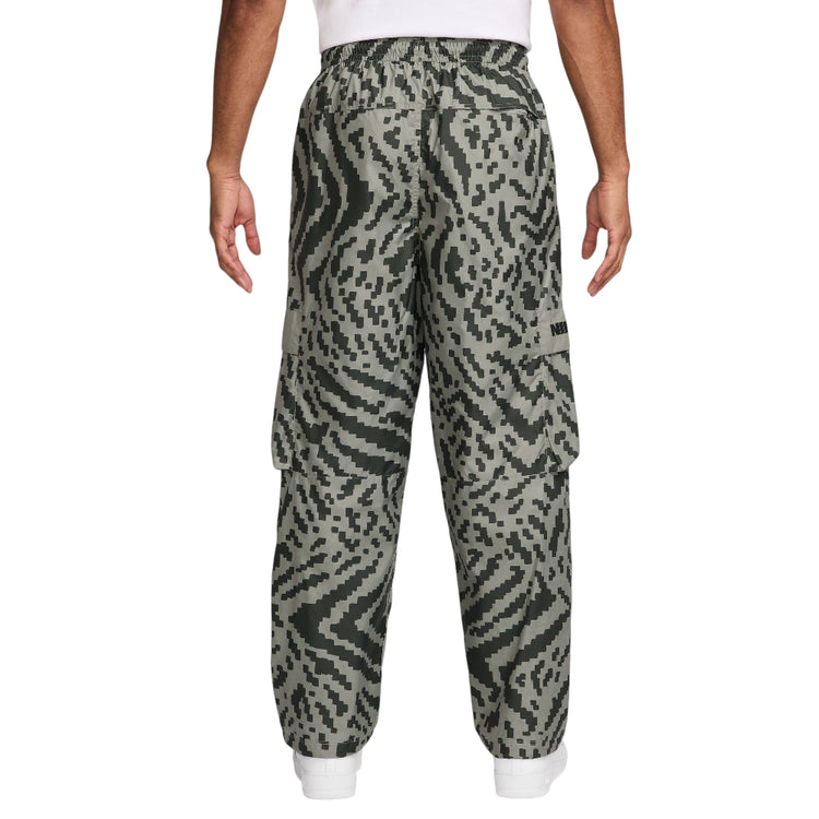 NIKE Air Woven Cargo All-over Print Pant Brown Black HQ9468-320