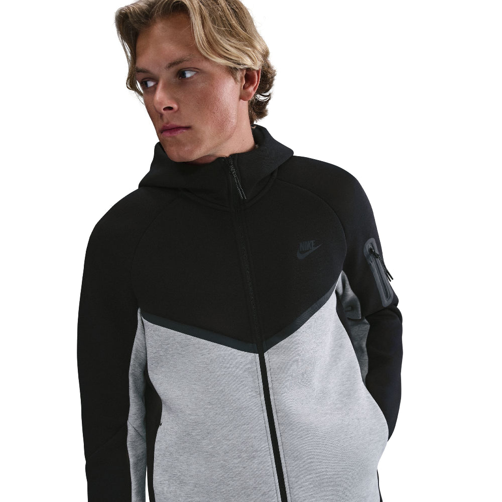 Tech Fleece Windrunner Full-Zip Jacket Black Grey - Urban Jungle