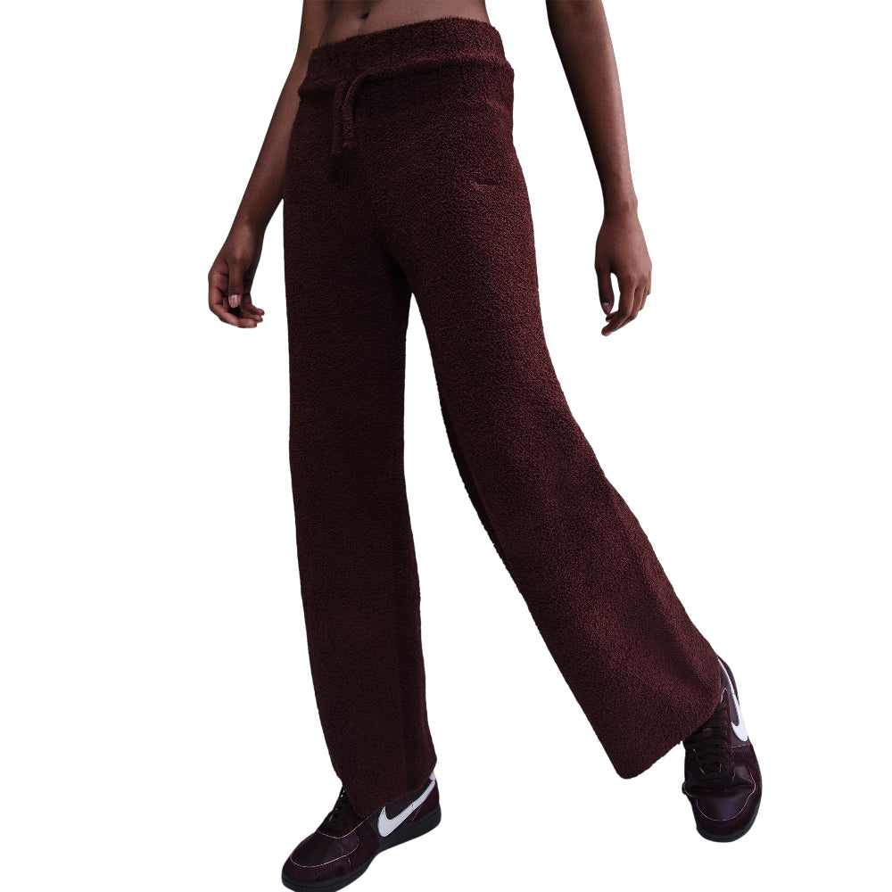 NIKE Sportswear Phoenix Cozy Bouclé Slim Knit Pants Red HV2766-619