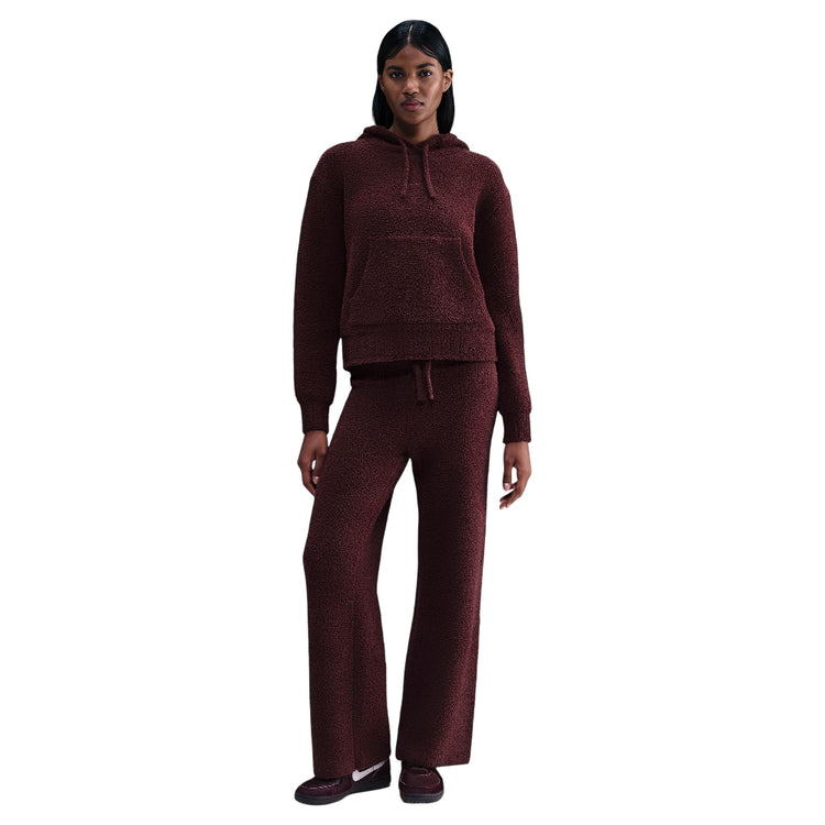 NIKE Sportswear Phoenix Cozy Bouclé Loose Knit Hoodie Red HV2768-619