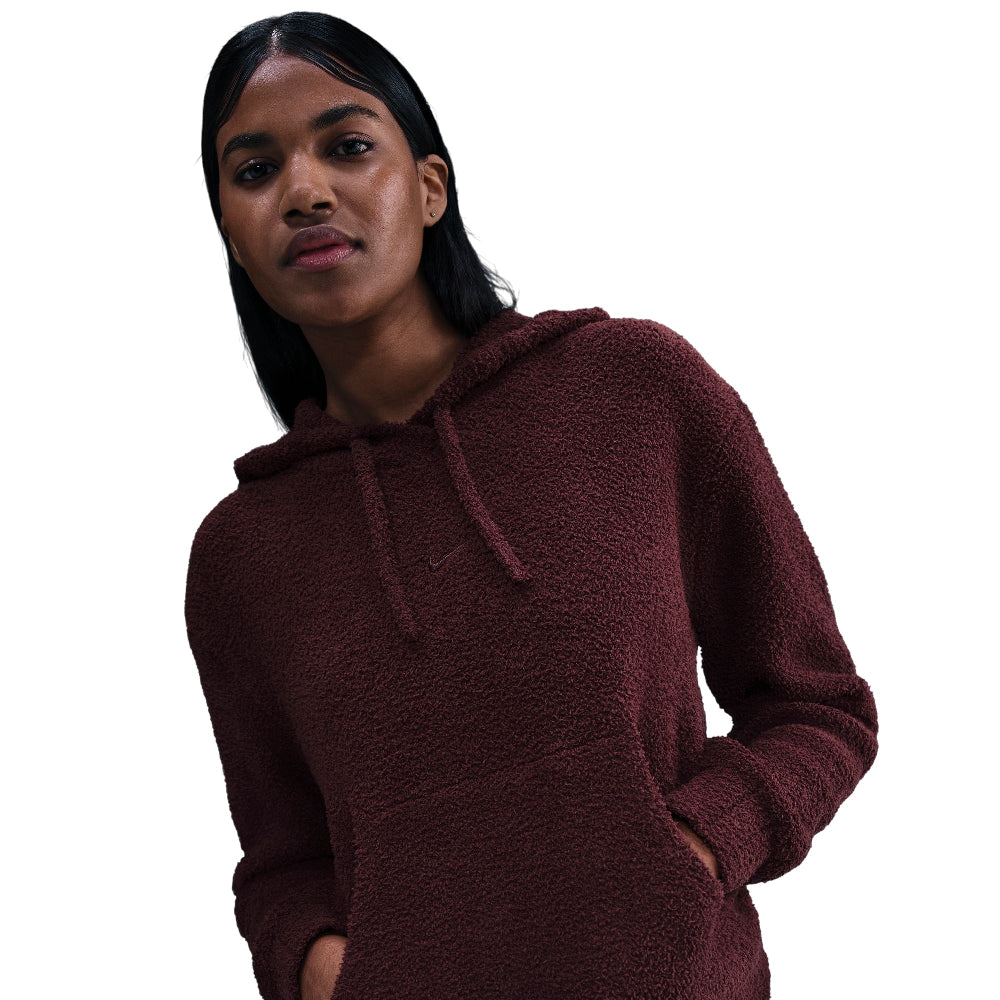 NIKE Sportswear Phoenix Cozy Bouclé Loose Knit Hoodie Red HV2768-619