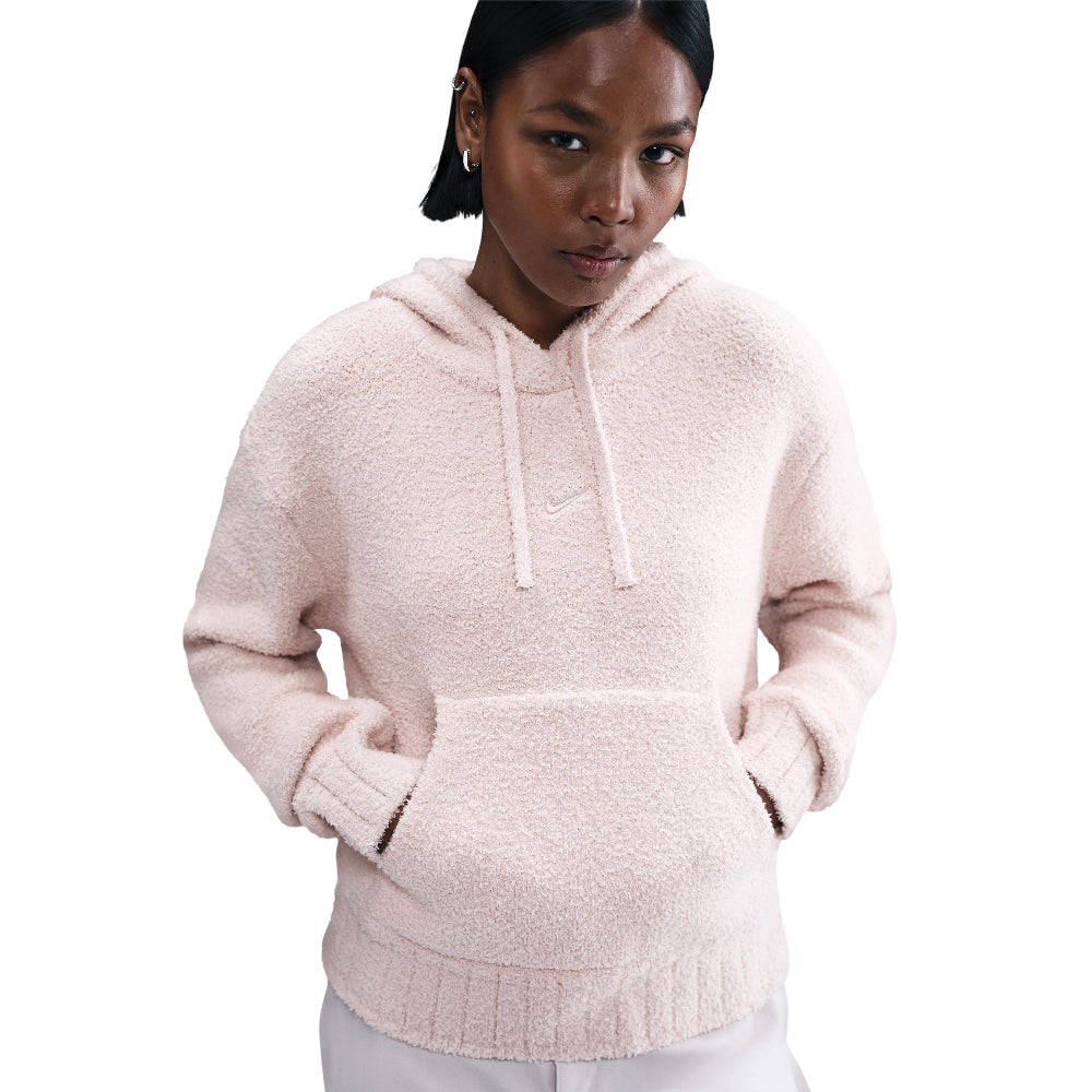 Sportswear Phoenix Cozy Bouclé Loose Knit Hoodie Red - Urban Jungle
